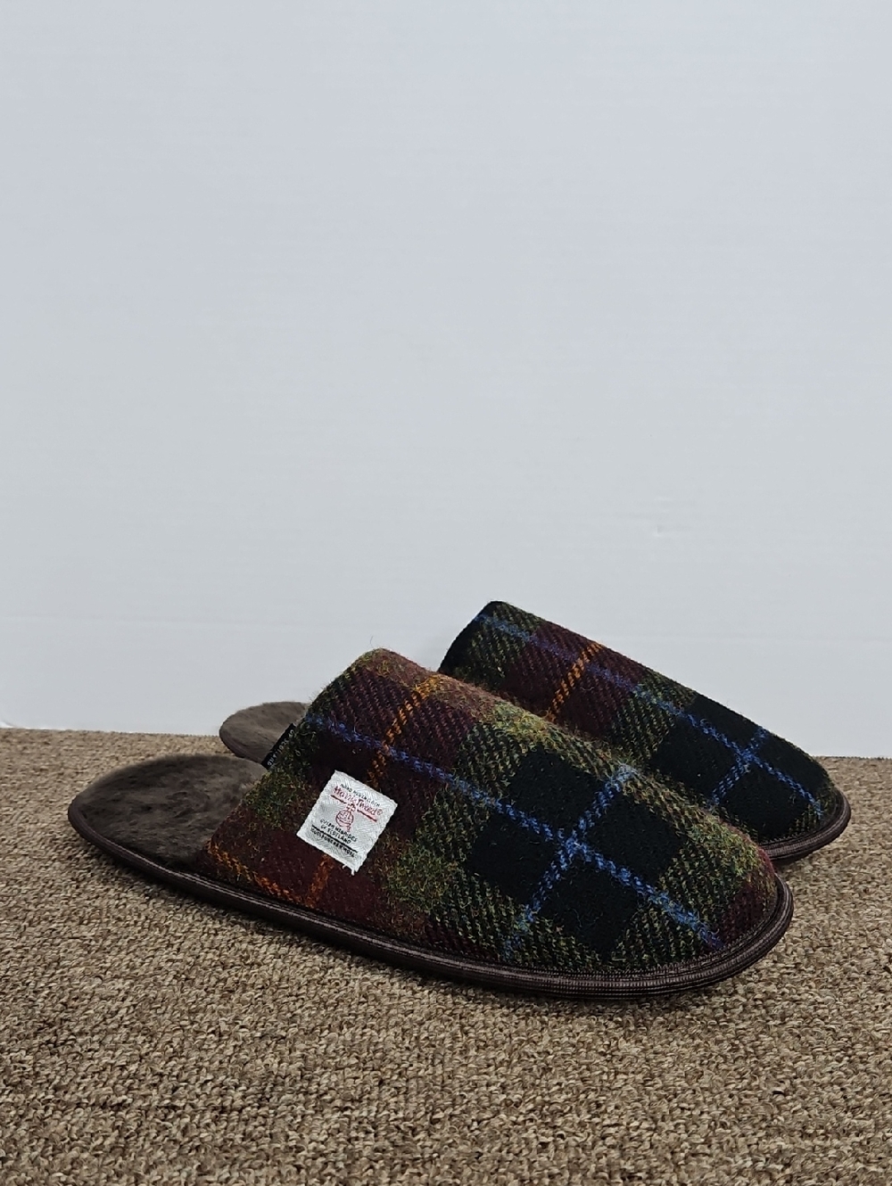 Glen Appin of Scotland Harris Tweed 100% Wool Multicolored Tartan Plaid 47 Sz 12